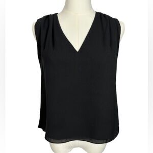 Sam Edelman Black V-Neck Blouse